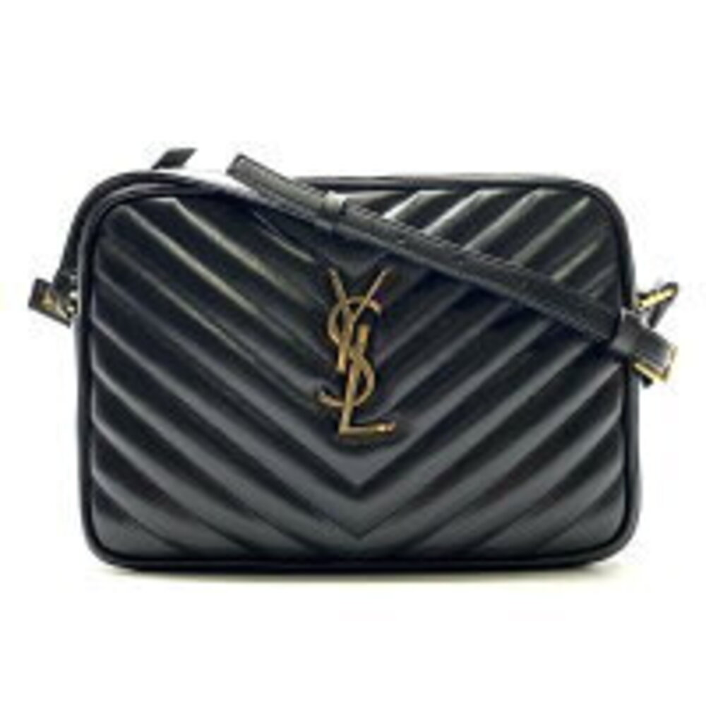YSL Yves Saint Laurent Lou Camera Bag Shoulder Crossbody Clutch Black